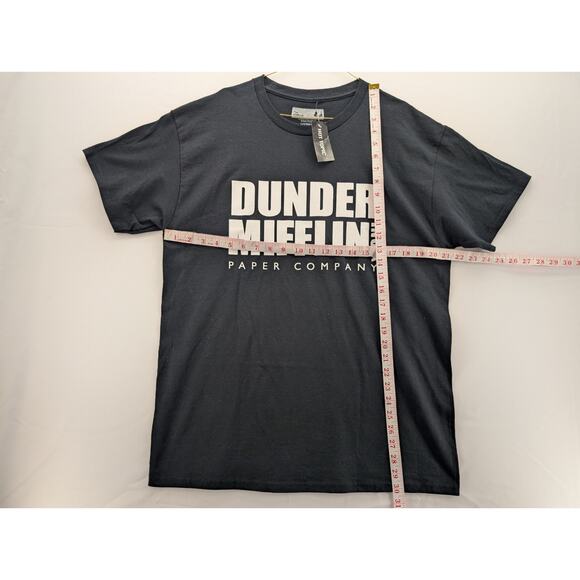 NWT Hot Topic The Office Dunder Mifflin Company T-Shirt in Black sz Large - Picture 5 of 5